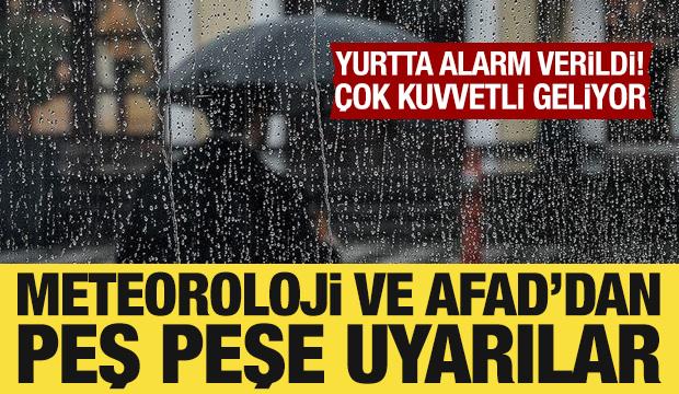 Yurt genelinde alarm verildi: Sağanak &ccedil;ok kuvvetli geliyor