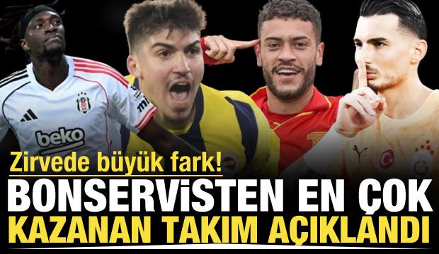 Zirvede b&uuml;y&uuml;k fark! S&uuml;per Lig'in en fazla bonservis kazanan takımı a&ccedil;ıklandı
