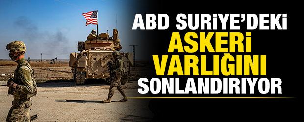 ABD Suriye'deki askeri varlığını sonlandırıyor