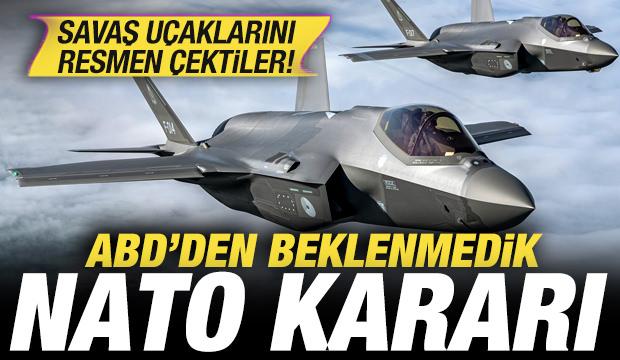 ABD'den son dakika NATO kararı! Savaş u&ccedil;aklarını &ccedil;ektiler