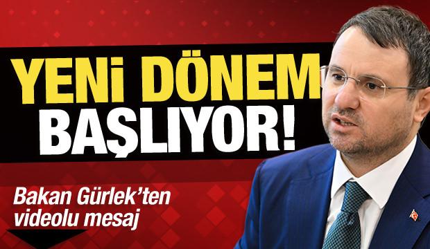 Bakan G&uuml;rlek'ten videolu mesaj: Yargıda yeni d&ouml;nem başlıyor