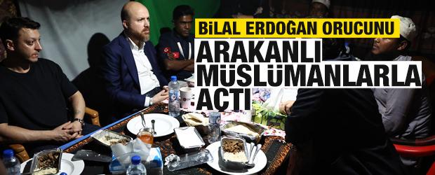 Bilal Erdoğan, ilk iftarını Arakanlı M&uuml;sl&uuml;manlarla birlikte a&ccedil;tı