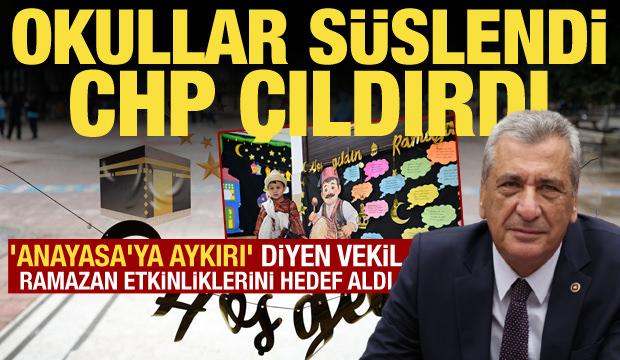 CHP'li vekil &Ouml;zt&uuml;rkmen okullardaki ramazan etkinliklerini hedef aldı: Anayasa'ya aykırı!