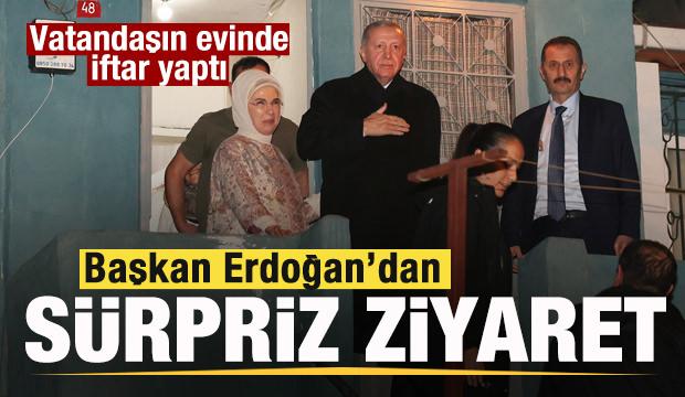 Cumhurbaşkanı Erdoğan, iftarda Kayacık ailesinin misafiri oldu