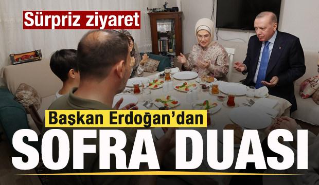 Cumhurbaşkanı Erdoğan, iftarda Kayacık ailesinin misafiri oldu