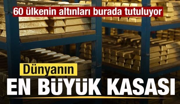 D&uuml;nyanın en b&uuml;y&uuml;k kasası! 60 &uuml;lkenin altınları burada tutuluyor