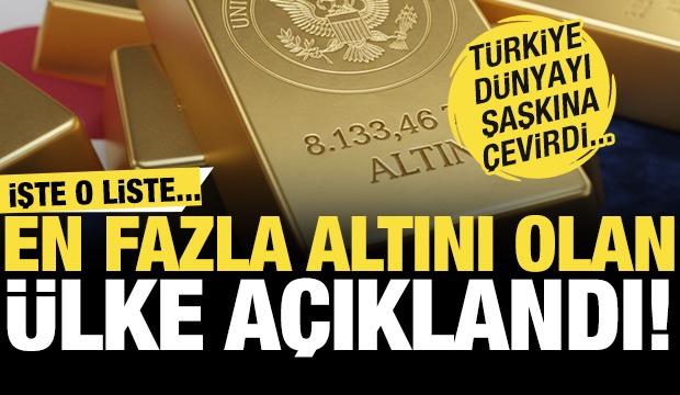 En fazla altın rezervine sahip &uuml;lkeler belli oldu! İşte T&uuml;rkiye'nin sıralaması