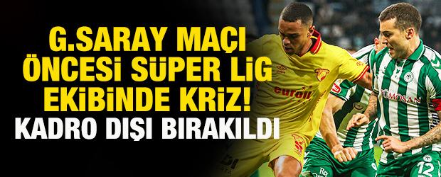 Galatasaray ma&ccedil;ı &ouml;ncesi Konyaspor'da 'kaptanlık' krizi! Kadro dışı bırakıldı