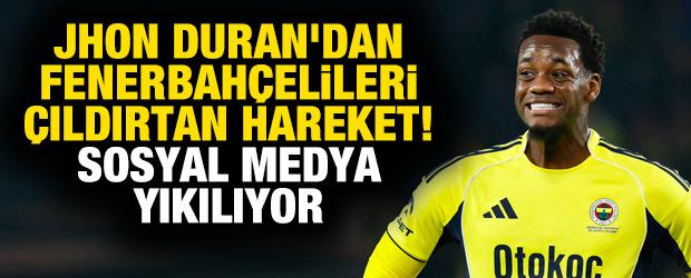 Jhon Duran'dan Fenerbah&ccedil;elileri &ccedil;ıldırtan hareket! Sosyal medya yıkılıyor