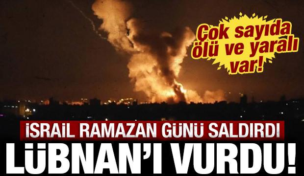 Katil İsrail, Ramazan'da L&uuml;bnan'ı vurdu: &Ccedil;ok sayıda &ouml;l&uuml; ve yaralı var!