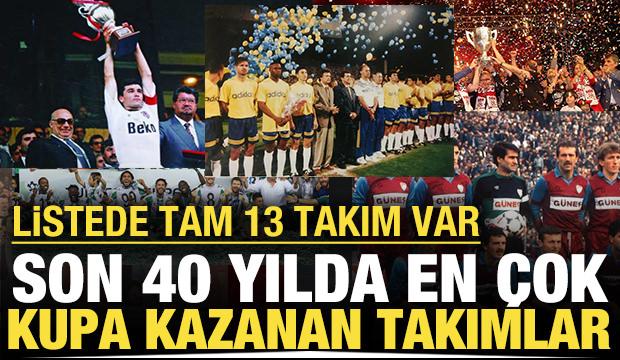 Listede 13 kul&uuml;p var: Son 40 yılda en &ccedil;ok kupa kazanan takımlar