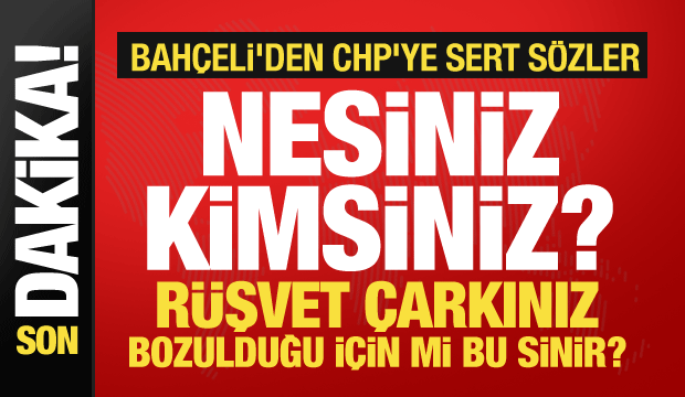 Bah&ccedil;eli'den CHP'nin k&uuml;rs&uuml; işgaline tepki: Tezgahınız bozuldu &ouml;fkeniz buna mı?