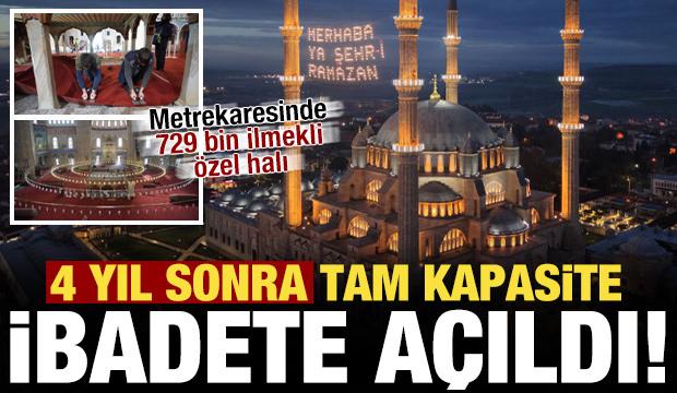 Mimar Sinan'ın 'ustalık eseri' Selimiye'ye metrekaresinde 729 bin ilmekli &ouml;zel halı!