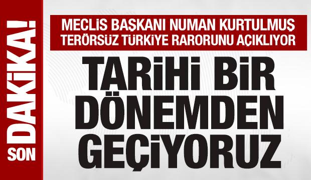 Numan Kurtulmuş, "Ter&ouml;rs&uuml;z T&uuml;rkiye" raporunu a&ccedil;ıklıyor