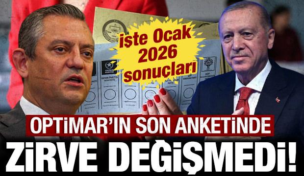 Optimar'ın son anketinde zirve değişmedi: İşte Ocak 2026 sonu&ccedil;ları