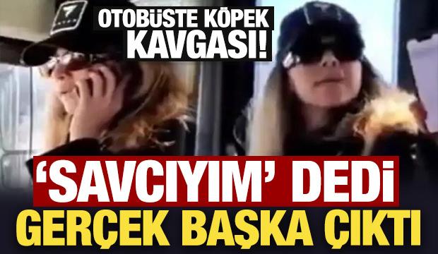 Otob&uuml;ste k&ouml;pek kavgası! 'Savcıyım' dedi, ger&ccedil;ek başka &ccedil;ıktı