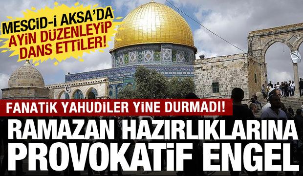 Ramazan ayı &ouml;ncesi Kud&uuml;s'te provokatif eylem: Mescid-i Aksa'ya baskın d&uuml;zenledi