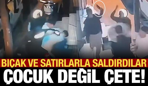 Sokaklarda &ccedil;eteleşen &ccedil;ocukların t&uuml;yler &uuml;rperten satırlı saldırıları