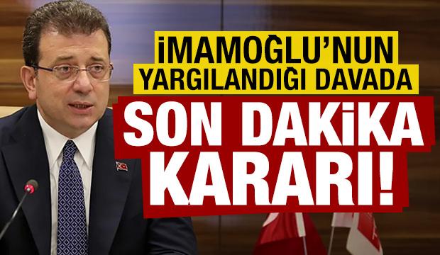 Son dakika: İmamoğlu'nun yargılandığı diploma davasında kritik karar!