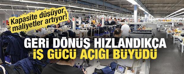 Tekstilde iş g&uuml;c&uuml; a&ccedil;ığı b&uuml;y&uuml;d&uuml;! Kayıp y&uuml;zde 20'lere ulaşmış durumda