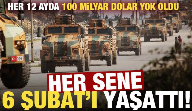 Ter&ouml;r her sene 6 Şubat'ı yaşattı! Her 12 ayda 100 milyar dolar yok oluyor