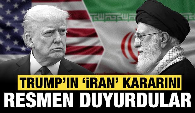Trump'ın İran kararını resmen duyurdular: İsrail vurursa...