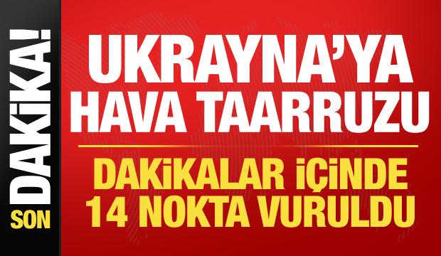 Ukrayna'ya &ccedil;ok cepheli hava saldırı! Rusya f&uuml;ze yağmuruna tuttu...