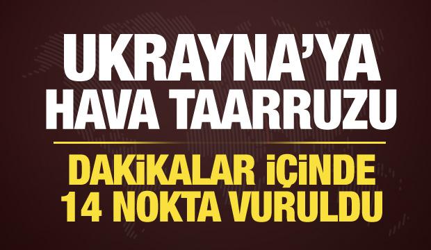 Ukrayna'ya &ccedil;ok cepheli hava saldırı! Rusya f&uuml;ze yağmuruna tuttu...