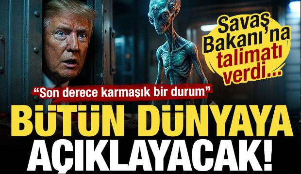 'Uzaylılar ger&ccedil;ek' demişti! Trump, talimatı resmen verdi! UFO'ları a&ccedil;ıklayacak!