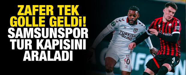 Zafer tek golle geldi! Samsunspor tur kapısını araladı