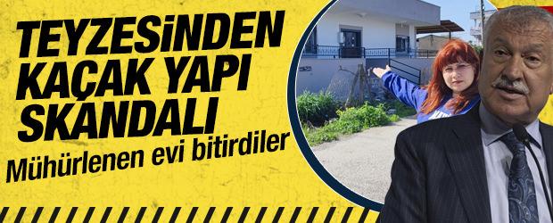 Zeydan Karalar'ın teyzesinden ka&ccedil;ak yapı skandalı: M&uuml;h&uuml;rlenen evi bitirdiler
