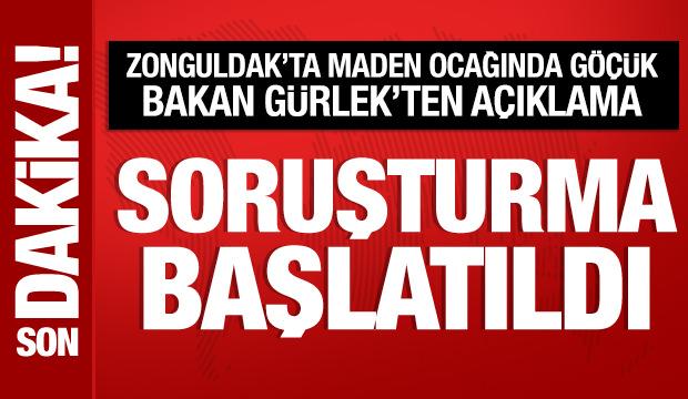 Zonguldak'ta meydana gelen g&ouml;&ccedil;&uuml;kle ilgili soruşturma başlatıldı