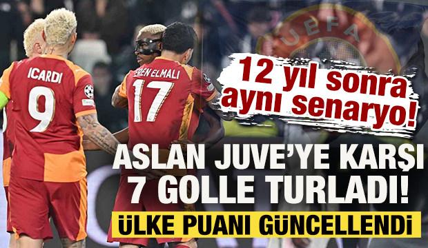 12 yıl sonra aynı senaryo! Galatasaray toplamda 7 golle turladı: &Uuml;lke Puanı g&uuml;ncellendi