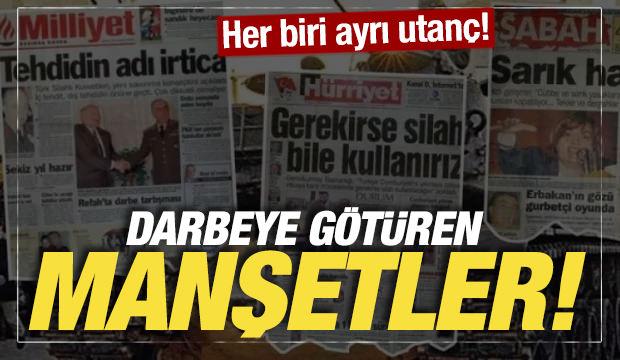 28 Şubat'ın utan&ccedil; manşetleri