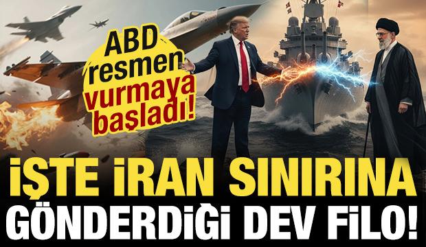 ABD de vurmaya başladı! İşte İran sınırına g&ouml;nderdiği dev savaş filosu!