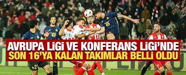 Avrupa Ligi ve Konferans Ligi'nde son 16'ya kalan takımlar belli oldu