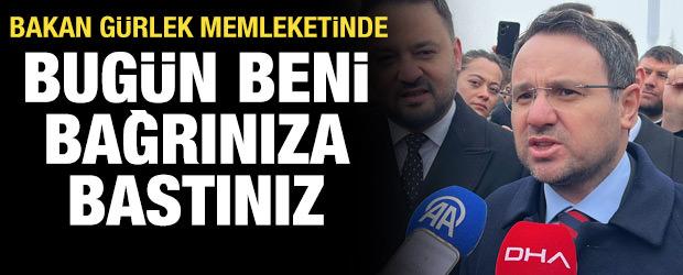 Bakan G&uuml;rlek memleketi Nevşehir'de: Bug&uuml;n beni bağrınıza bastınız