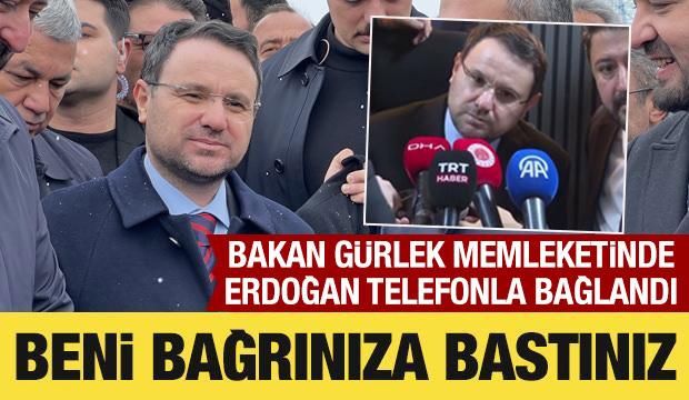 Bakan G&uuml;rlek memleketi Nevşehir'de: Bug&uuml;n beni bağrınıza bastınız