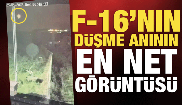 Balıkesir'deki F-16 kazasında d&uuml;şme anının en net g&ouml;r&uuml;nt&uuml;s&uuml; ortaya &ccedil;ıktı