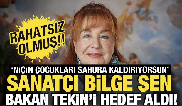 Bilge Şen, Bakan Tekin'i hedef aldı! 'Ni&ccedil;in &ccedil;ocukları sahura kaldırıyorsun'
