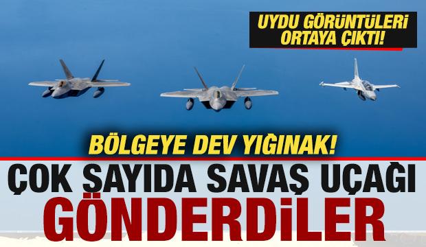 B&ouml;lgeye dev yığınak! &Ccedil;ok sayıda savaş u&ccedil;ağı g&ouml;nderdiler! Uydu g&ouml;r&uuml;nt&uuml;leri ortaya &ccedil;ıktı