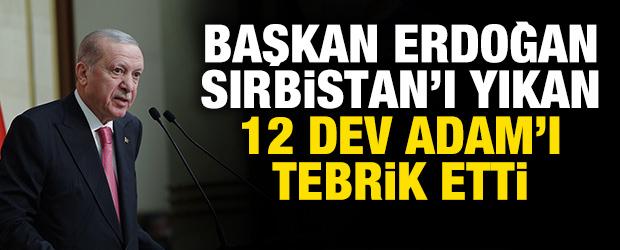 Cumhurbaşkanı Erdoğan'dan A Milli Erkek Basketbol Takımı'na tebrik telefonu