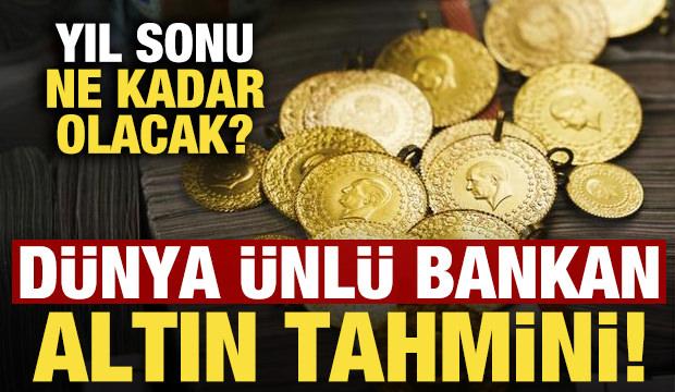 D&uuml;nyaca &uuml;nl&uuml; banka 2026 yıl sonu i&ccedil;in altın tahminini duyurdu! Gram altın ka&ccedil; TL olacak?