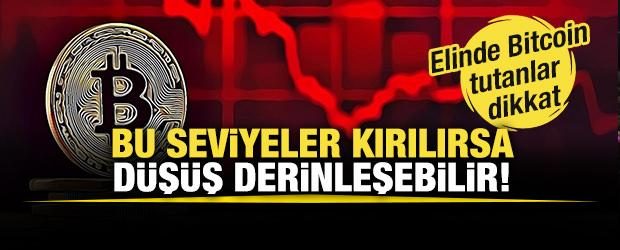 Elinde Bitcoin tutanlar dikkat: Bu seviyeler kırılırsa d&uuml;ş&uuml;ş derinleşebilir!