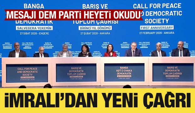 İmralı'dan yeni &ccedil;ağrı: DEM Parti heyeti okudu