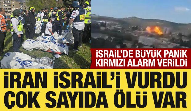 İran, İsrail'i vurdu: 9 kişi &ouml;ld&uuml;! İsrail'de b&uuml;y&uuml;k panik, kırmızı alarm verildi
