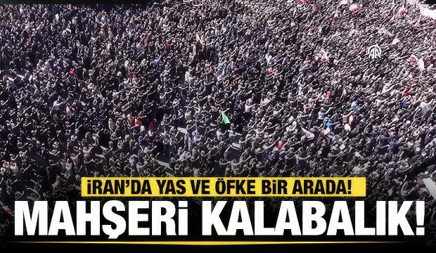 İran'da Hamaney'in &ouml;l&uuml;m&uuml; sonrası halk yas tutmak i&ccedil;in meydanlara akın etti