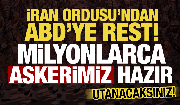 İran'dan ABD'ye g&ouml;nderme: Milyonlarca asker hazır, utanacaksınız!