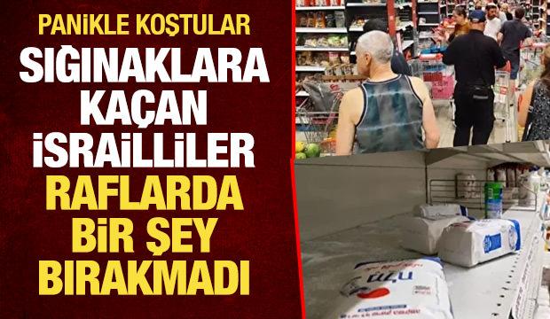 İsrail'de panik: Market raflarını boşalttılar