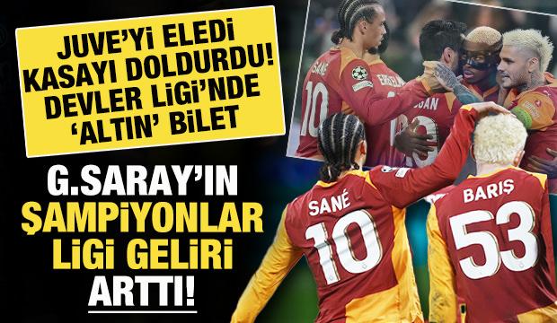 Juventus&rsquo;u eledi, kasayı doldurdu! Devler Ligi'nde altın bilet: G.Saray'ın kazancı arttı